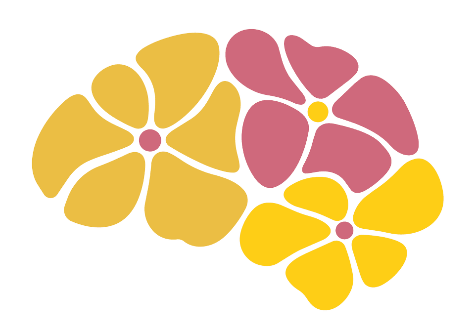 Símbolo do Instituto: um cérebro formado por flores